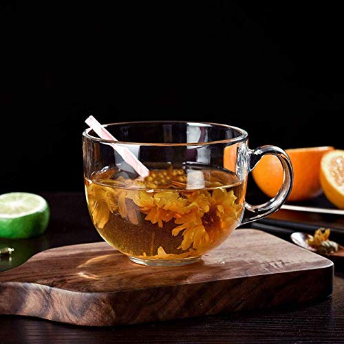 Image of ANKUL Premium Glass Coffee Mug Tea Cups Set of 4-150 ML, Transparent, Glass Cups Set for Coffee, Green Tea, Herbal Tea, Lemon Tea, Milk Cup, Hot /Cold Drinks Cups (Round, 4)