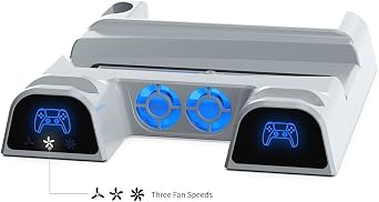 PS5 Çift Fanlı Dikey Soğutucu ve Dual Sense Kol Şarj Edici TP5-1511
