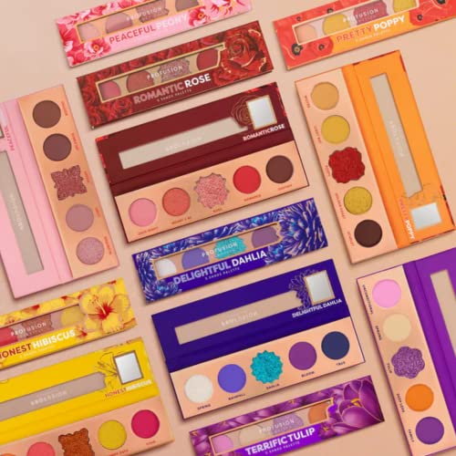 Profusion Cosmetics Blooming Hues 5 Shade Eyeshadow Palette, Orange #TOP2