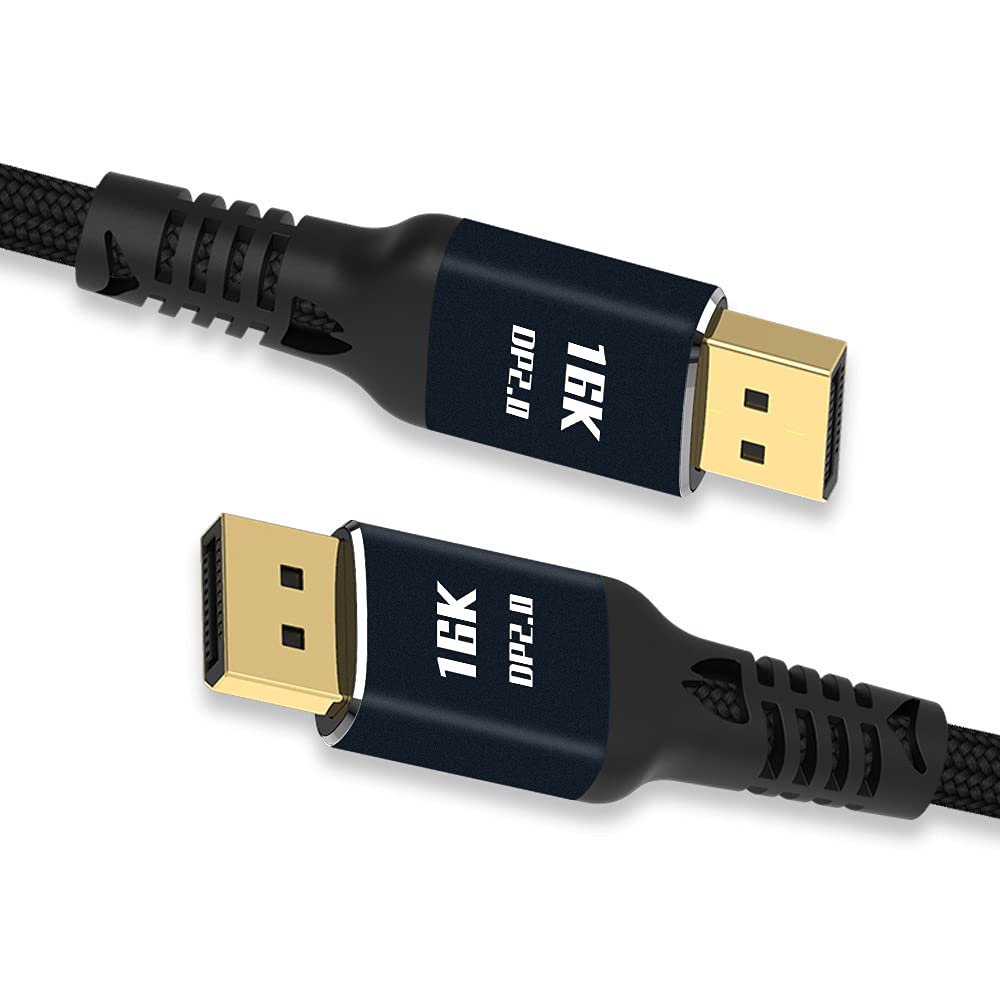 Câble DisplayPort 2.0 DP vers DP 16 K 60 Hz Ultra HD UHD DP 1.4 8 K 120 Hz pour PC, ordinateur portable, TV, 3 m