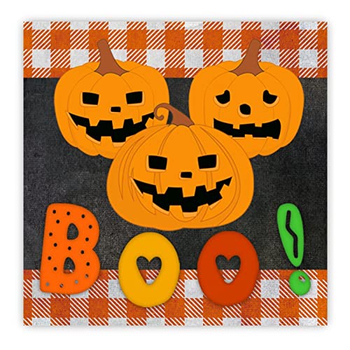 Plaque en bois de citrouille pour remplacer les decorations en plastique d'Halloween - 2
