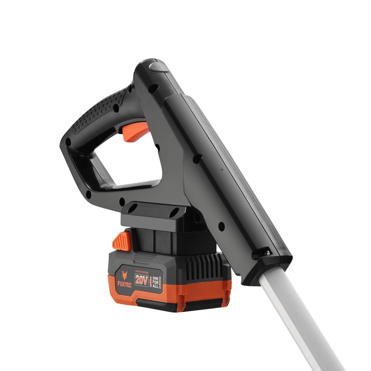 FUXTEC FX-E1RMEH20-SET Tagliaerba a Batteria 20V – Tosaerba Compatto a Una Mano Mulching con Batteria 4Ah e Caricabatterie, Larghezza 22cm, Altezza Regolabile, 300W