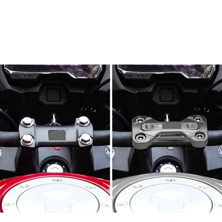 Support guidon moto CB400F fixation de voyage aventure - 4