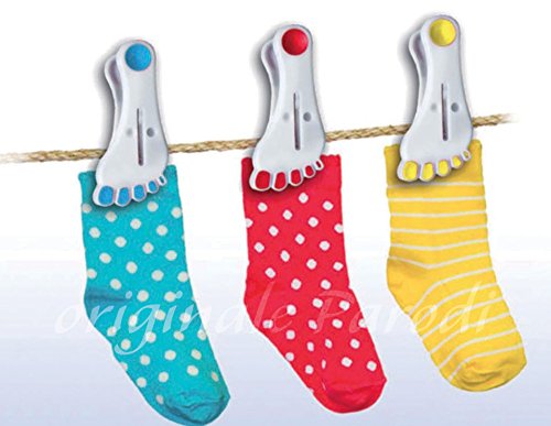 Set of 3 clips with rubber non-slip calcina, set of 3 for clothes pegs clothes pegs, froebel stars, clothes pegs - Image 2