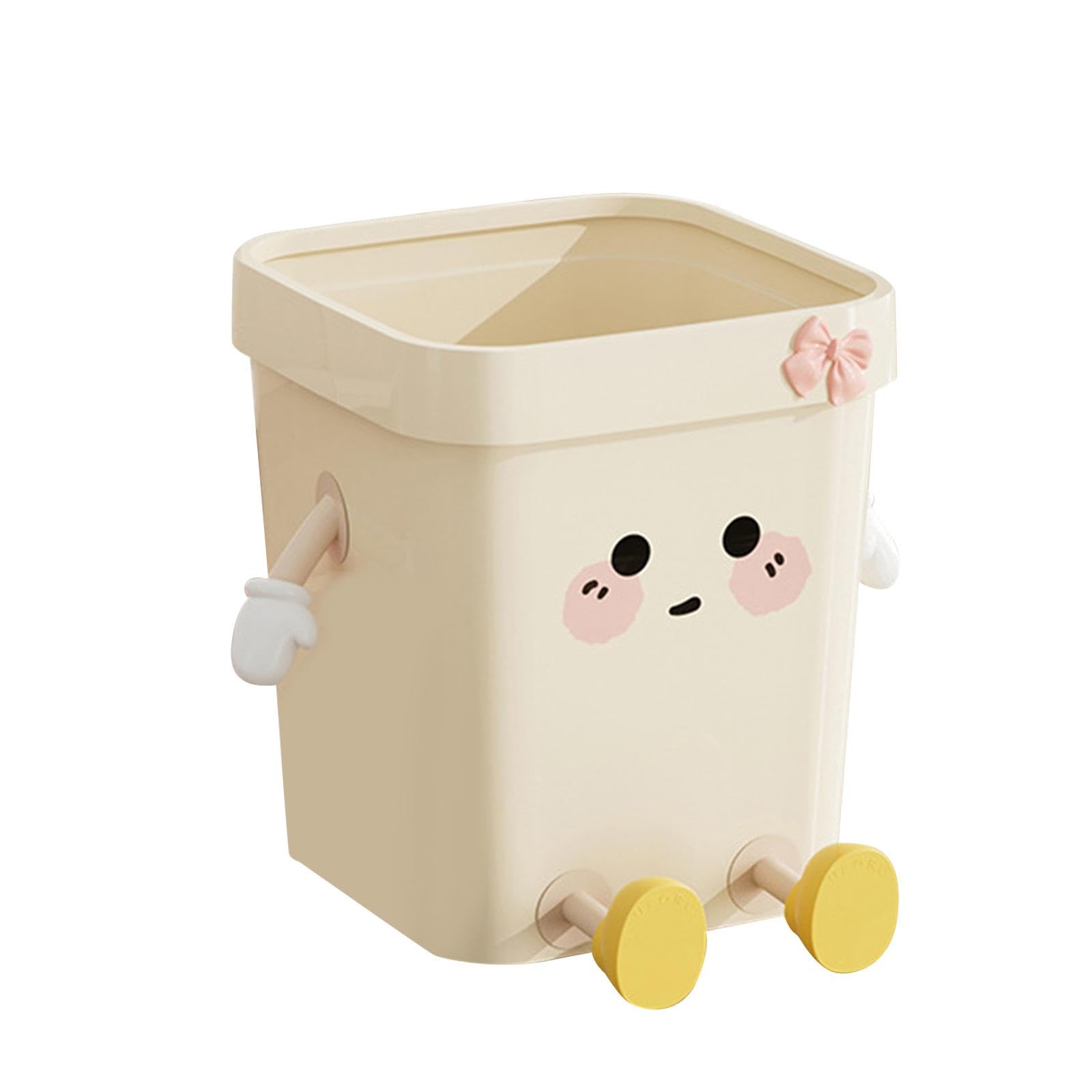 CALANDIS® Trash Can Simple Rubbish Can Kitchen Waste Basket for Restroom Office Garage L Sitting | Trash Cans & Wastebaskets | Household Supplies & Cleaning-image-39