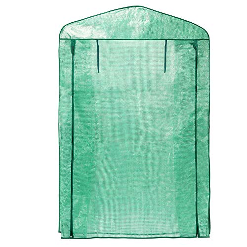 Worth Garden Cubierta de Invernadero de Tela a Cuadros de PE: 4 Capas Grandes 102X49X160CM Herramienta para Plantas en Jardin