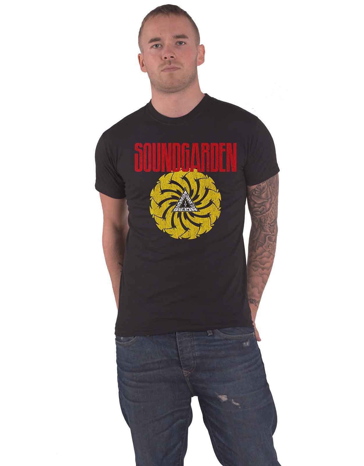 Soundgarden T Shirt Badmotorfinger V3 Band Logo Official Mens Black M