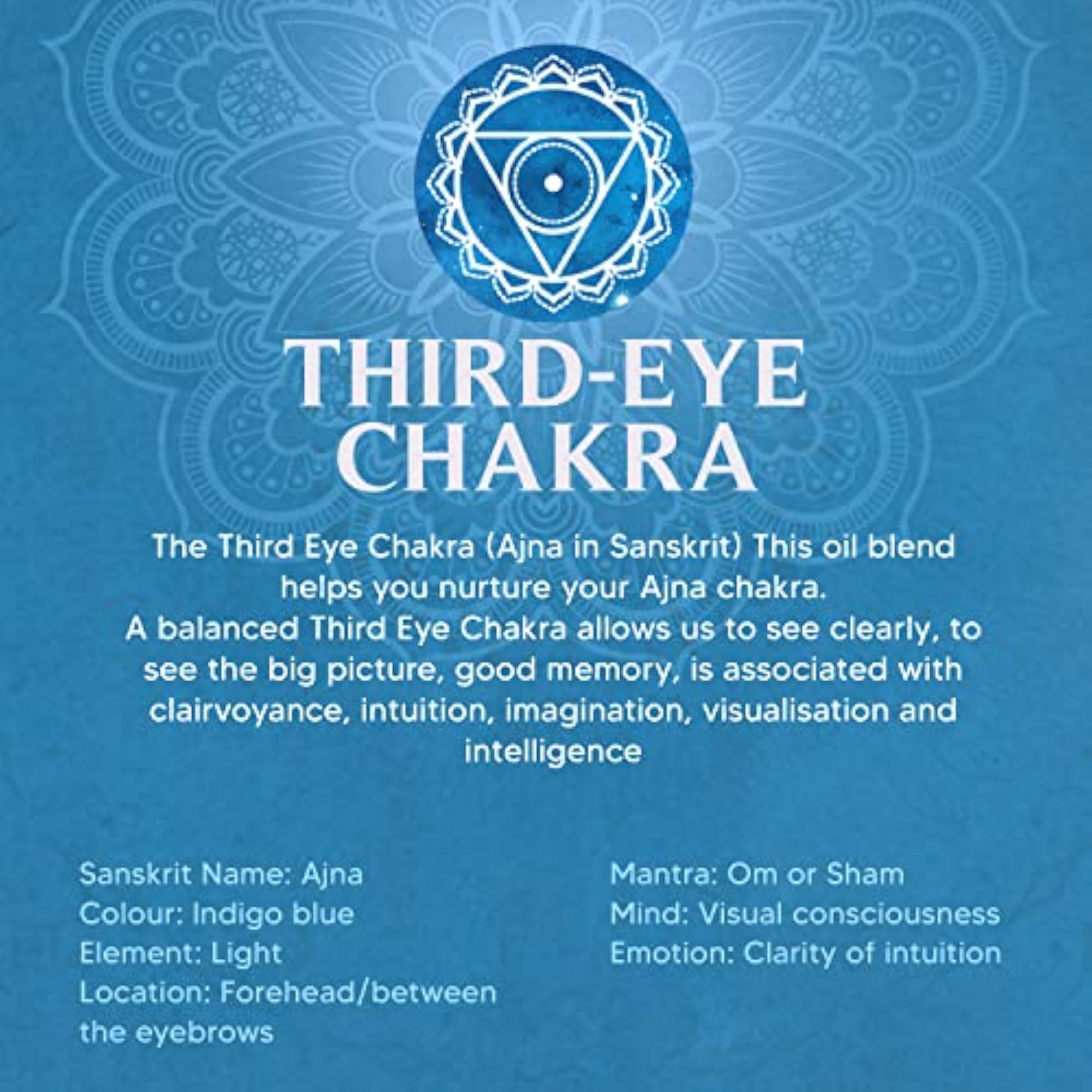 Soul & Scents Synergistic for Health, Aromatherapy (Third-eye Chakra)