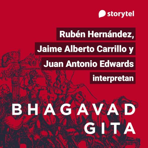 Diseño de la portada del título Bhagavad Gita