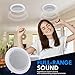 Pyle Ceiling and Wall Mount Speaker-6.5” 2-Way 70V Audio Stereo Sound Subwoofer Sound with Dome Tweeter,500 Watts,in-Wall&in-Ceiling Flush Design for Home Surround System-Pyle PDIC63T(White)