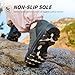 ROVELLIA Waterproof Hiking Shoes Women Fashion Sneakers Tennis Walking Shoes Non-Slip Grip Ankle Support, Durable Comfort for Trekking, Trail Running, and Outdoor Adventures (Grey-37)