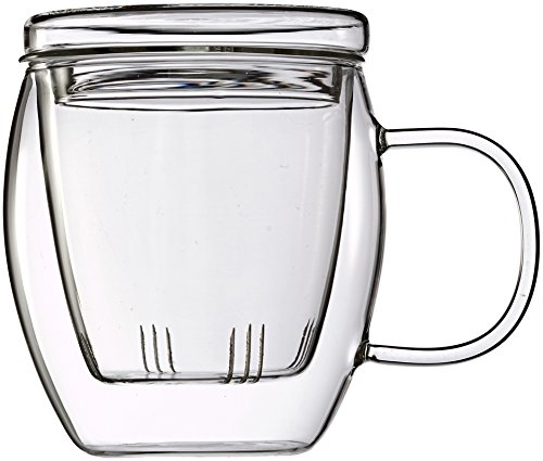 Feelino One and Go Grande 400 ml Vaso de té con Filtro y Tapa, en Caja de Regalo para 's y Fuera de la Oficina