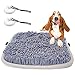 AEITPET Alfombra Olfato Perro Mat Mascotas, Snuffle Mat para Perros Alfombrilla, Juguete de Inteligencia para Perros, Lavables a Máquina, Plegable Aviliable, Alimento Alfombra de Juego (Gris)