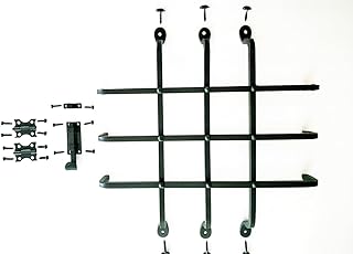 The Rustic Express Speakeasy Door Iron Grill with Rustic Bolts - Decorat...