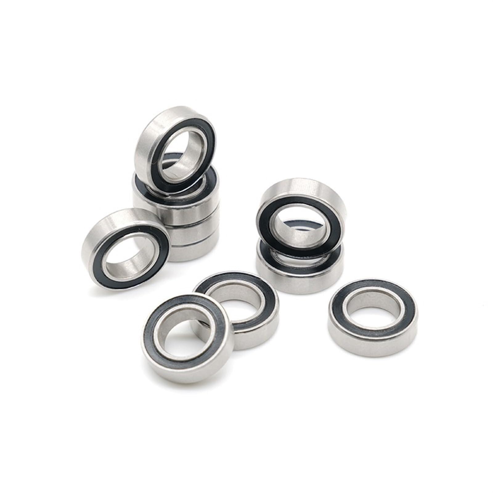 SMR148-2RS 8 * 14 * 4 (mm) 10 pièces SMR148RS portant ABEC-7 L-1480DD roulements à billes en acier inoxydable à impression séchée avec joint en caoutchouc noir - Kit de joints d'étanchéité