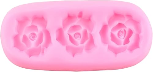 Miniatura 6 de Molde de silicona para fondant de flores de rosa, para decoración de pasteles, decoración de cupcakes, pasta de goma de mascar de chocolate, arcilla
