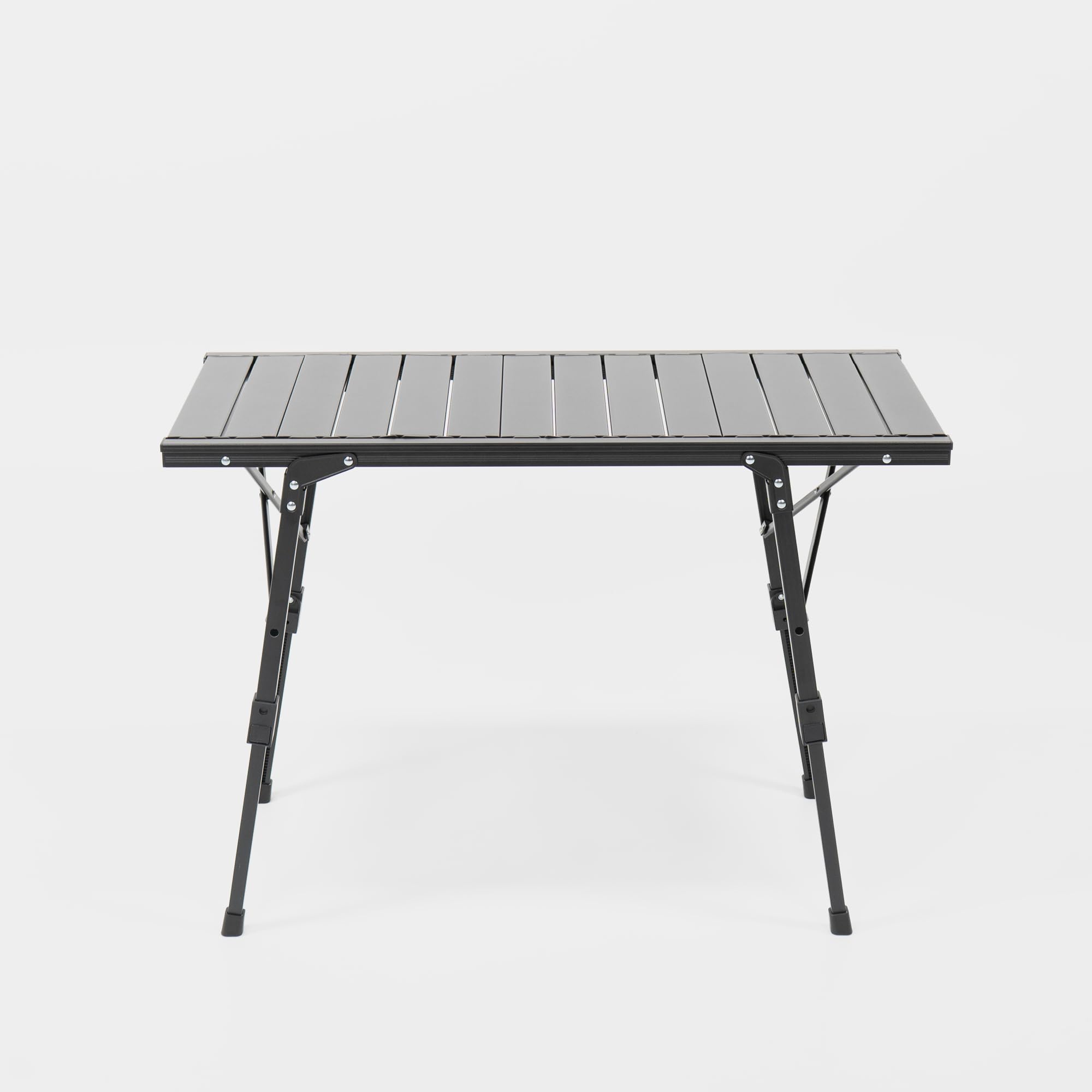 BOXIO - Table: Klappbarer Campingtisch 88x40 wetterfest stabil & faltbar höhenverstellbarer Outdoor Tisch für Camping, Garten, Balkon & Wohnmobil Zubehör Tisch klein inkl. Tasche (Mit Tischplatten