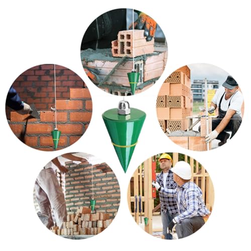 Prumb Bob 10,58 oz(300 g) Prumo de martelo de arame suspenso - Ferramenta de medição vertical de con