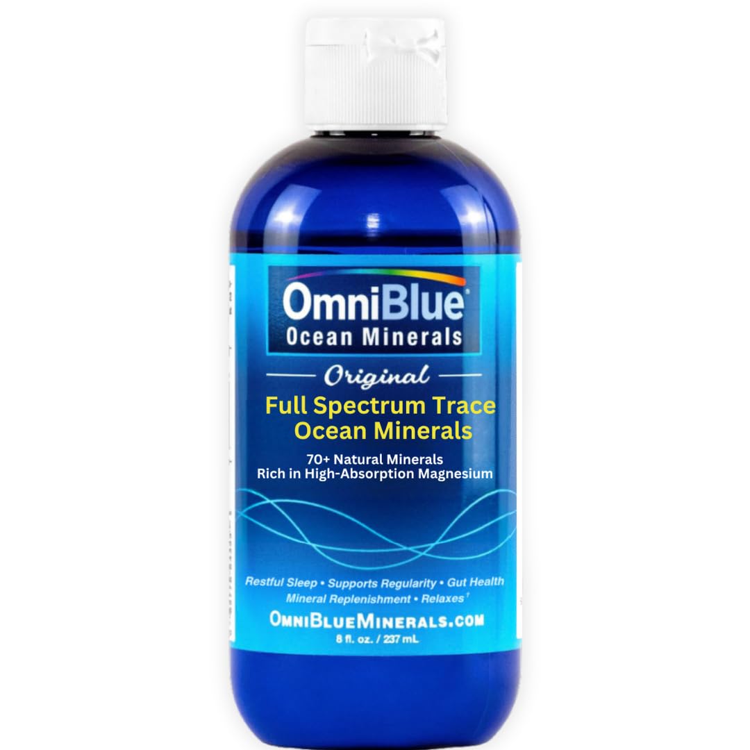 OmniBlue Ocean Minerals - 70+ Trace Minerals & Liquid Magnesium - Potassium, Chloride- Low Sodium - Natural Support for Sleep, Digestion, Regularity, Hydration & Electrolyte Balance (2 oz) — Amazon image 7