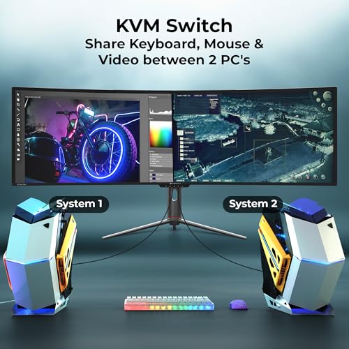 Image of ZEBRONICS N49A 49 inch inch (124.5 cm) 1800R Curved Ultrawide Gaming Monitor, DQHD 5120x1440, 400Nits, 120Hz, 1ms MPRT, HDR400, 99% sRGB | 95% DCI-P3, Adaptive Sync, 2 x (DP | HDMI | USB) + Type C