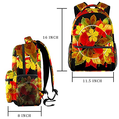 Sac à dos décontracté homme noir multicolore imprimé automne - 2