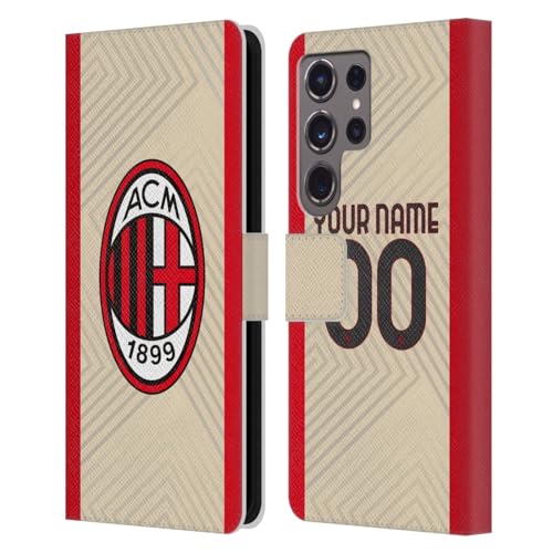 Coque AC Milan Galaxy S24 Ultra étui portefeuille cuir anti-choc et rayures