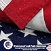 American Flag 4x6 Ft for Outside, Heavy Duty Nylon US Flags for High Wind Outdoor, Fade Resistant and Waterproof USA Flag with Embroidered Stars, Sewn Stripes, Brass Grommets