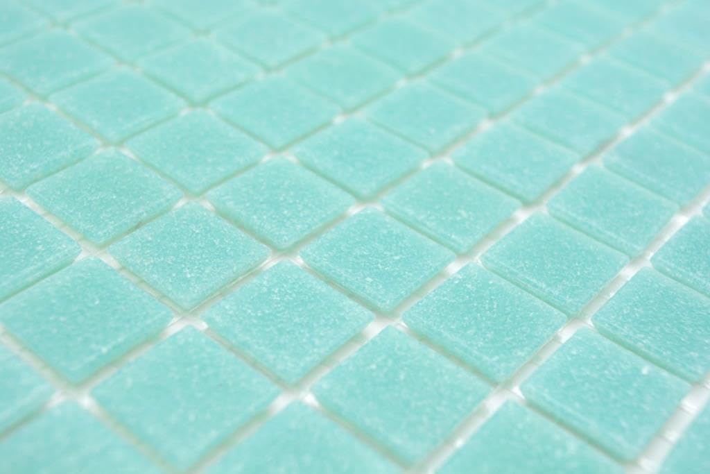 10er Carton Carreaux de Mosaique Pâte de Verre Vert Turquoise Cuivre Changieren