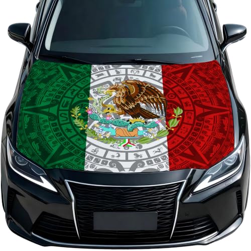 Mexico Flag Car Hood Cover 4x5 Feet Car Bonnet Banner