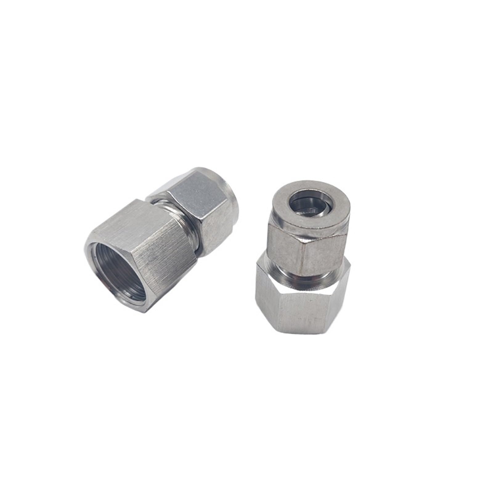 Accesorio recto para reparar fugas en tubos de acero inoxidable con rosca