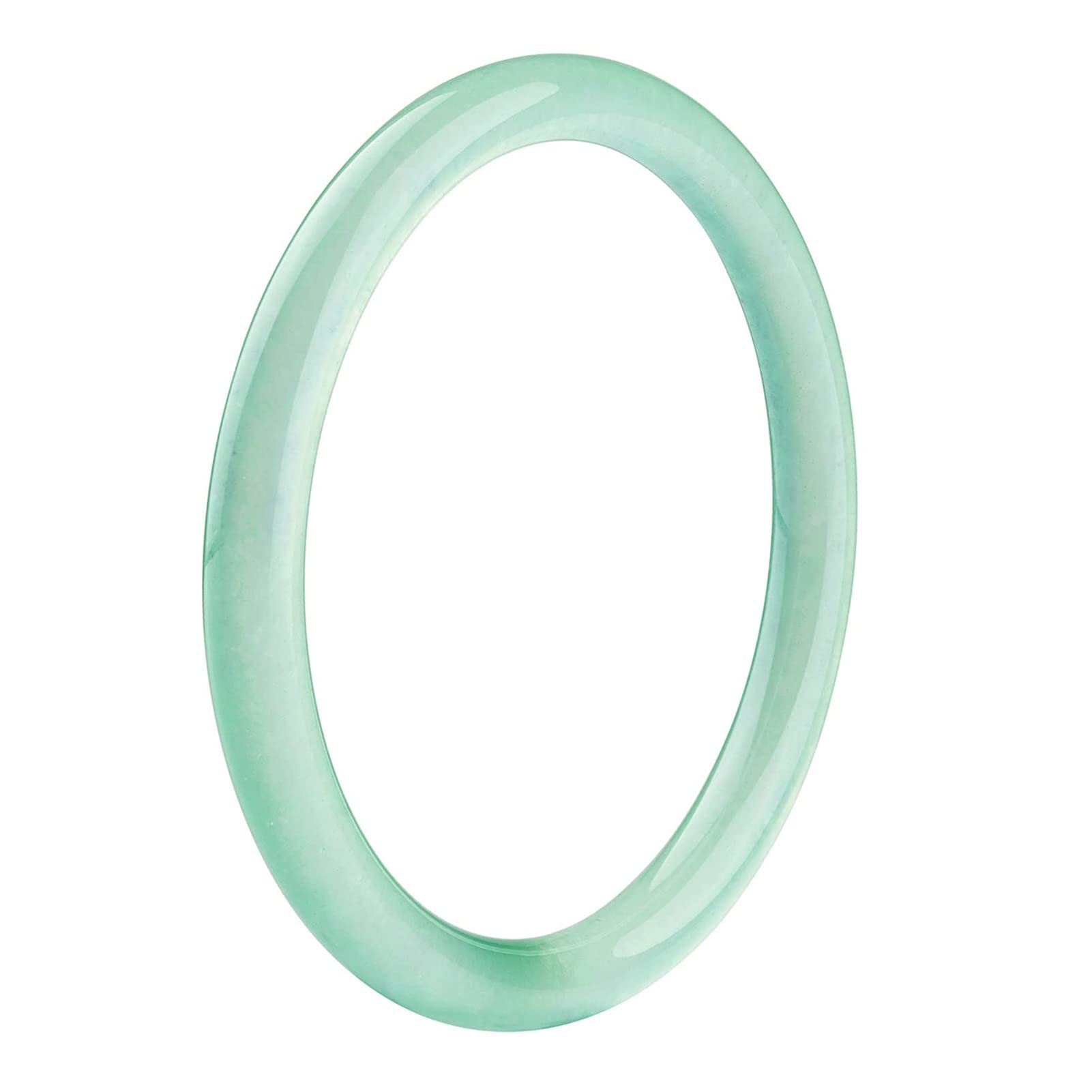 Bracciale di giadagiada,bracciali da Donna Bracciale Rigido in Giada da Donna. Bracciale Rigido Rotondo Sottile Verde Naturale Autentico, Regalo for Ragazza