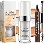 Colour Changing Foundation,Base Makeup Change To Your Skin Tone By Just Blending,Makeup Base Concealer Cover Moisturizing Fluid for all Skin,BB Cream Makeup with 4-Fork-Tip Pen