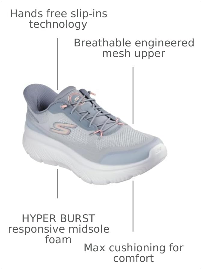 Image of Skechers Women's Go Walk Max Cushioning Hyper Burst Nikita Hands Free Slip-ins