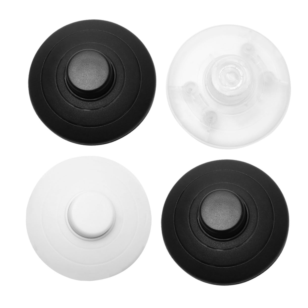 CIYODO 4 Pcs Foot Light Switch Foot for Lamp Pedal Lamp Electric Switch Inline Lamp Foot Round Foot Light Foot Push Switch Foot Pedal Light Foot Pedal Switch Floor Foot Pp