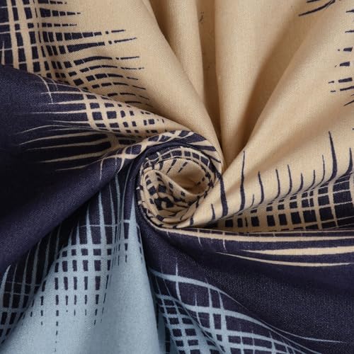 Image of 280 TC Luxurious Glace Cotton Duvet Cover /Comforter Cover /Rajai Cover /Blanket Cover /Quilt Cover King Size 90 inchX100 inch Inches - (Light Blue)