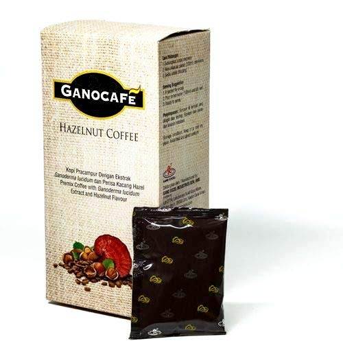 Gano Excel Gano Cafe. Hazelnut Cofe.Ganoderma Lucidum 1 Box. 20 Bags. 460 gr.