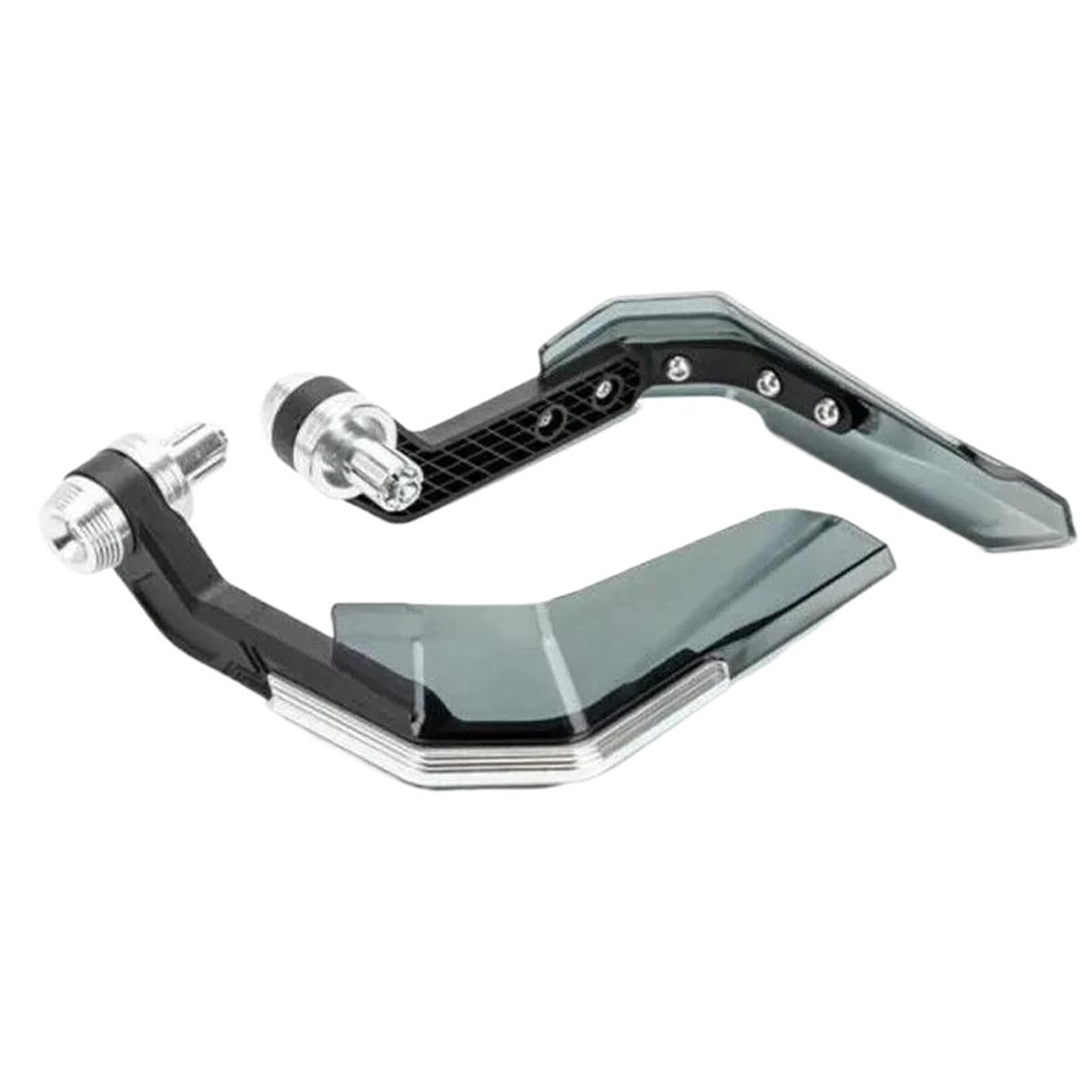HDHCSCAGH Motorcycle Handguard Shield Universal 22mm Protector Modification Protective Gear Aluminum Motorbike Hand Guard Handguard Shield Windproof Handlebar Protection Covers(Silver)