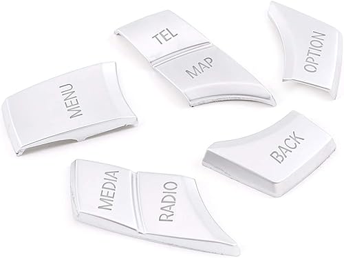 Miniatura 4 de YIWANG ABS cromo consola de coche multimedia botón interruptor cubierta stick 5 unids para BMW 5 serie F10 F11 2011-2017 auto accesorios