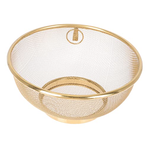 FUNOMOCYA Colino a Rete Fine in Acciaio Inossidabile 18 Cm, Filtro Per Olio e Scolapasta Metallico, Cestello Multiuso Per Frutta e Verdura, Utensile Cucina Riutilizzabile Per Uso Domestico