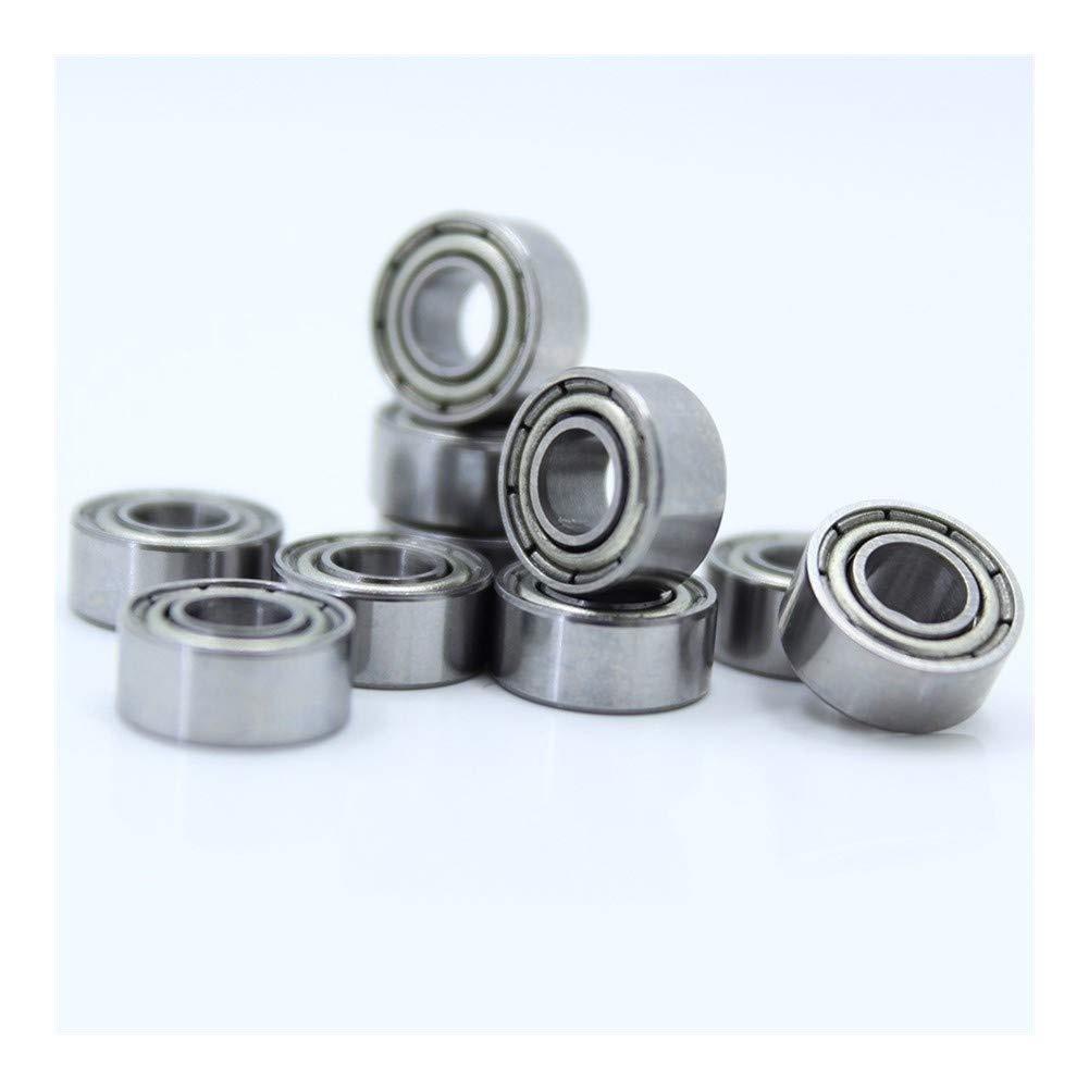 JGNAYRKJQI 10Pcs 684ZZ Small Size Bearing 4x9x4 mm 684Z P0 Chrome Steel Ball Bearings(10Pcs)