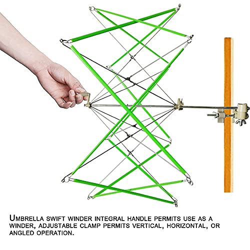Yarn Swift Yarn Ball Winder Umbrella Knitting Swift Holder for Skeins (Green) - Image 3