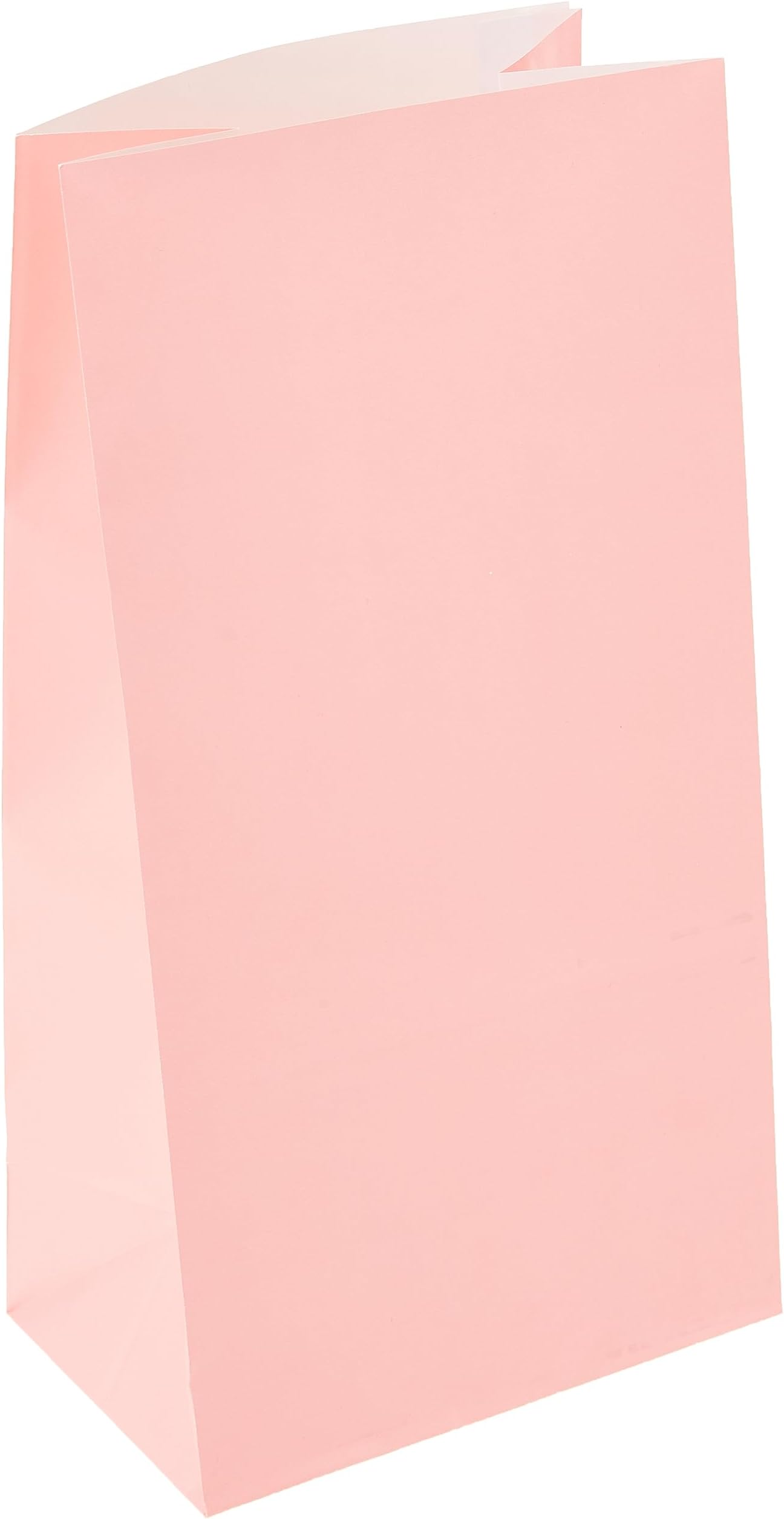 unique party Paper Bags Light Pink 12 Pack