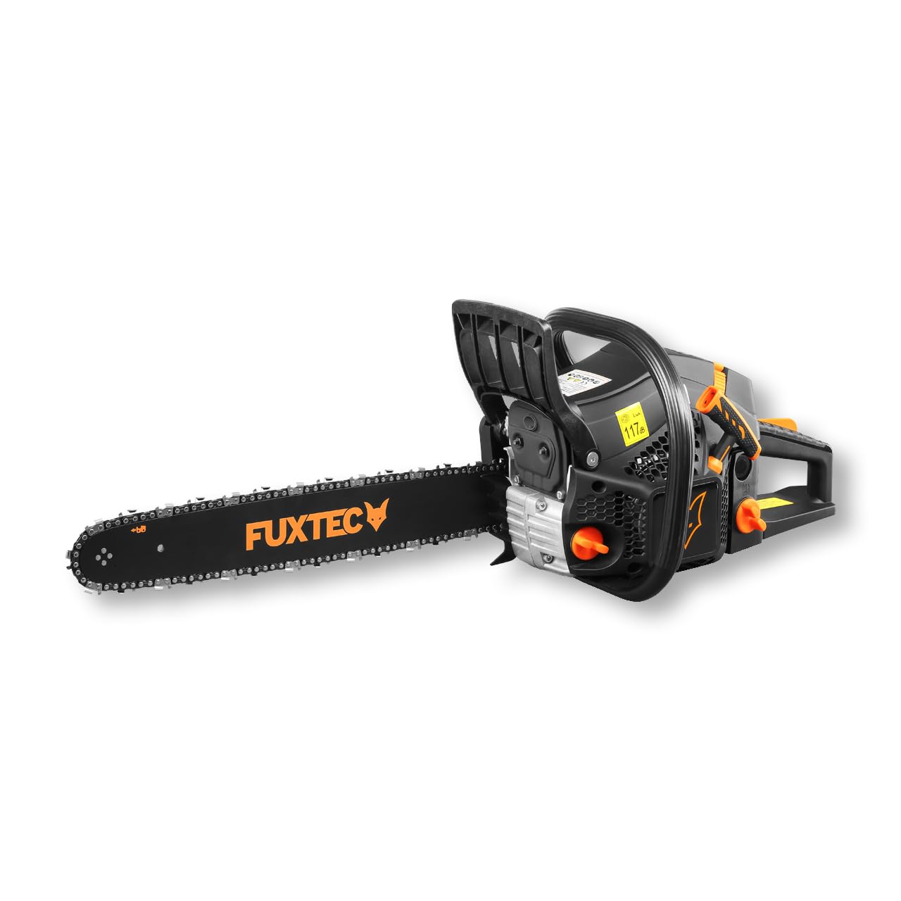 FUXTEC Benzin Kettensäge FX-KS255 – Motorsäge 2,3kw 54ccm Hubraum & EASY-Start – Schwertlänge 52cm inkl. Schwertschutz & Tragetasche