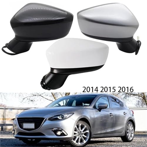 Rétroviseur électrique pliable avec clignotant pour Mazda 3 2014-2016
