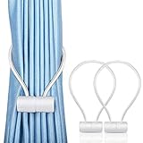 Unictop Magnetische Vorhang Raffhalter, 2 Stück Raffhalter Vorhang Clips Schnallen Vorhang Magnetisch Binder Gardinenhalter für Haus Dekoration