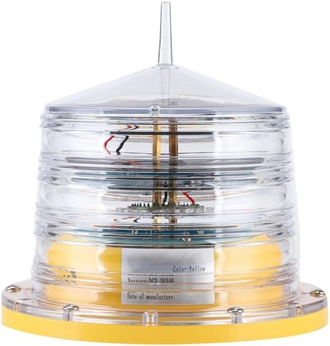 Suitable for Boats Beacon Light Anti‑rain Marine Accessories Solar Power Barge IP68 Waterproof Automatic Control Lamp