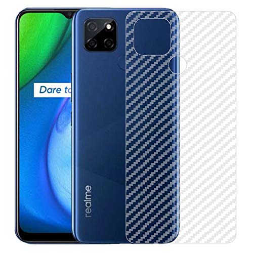 Image of Compatible with Oppo Realme V3 Back Screen Protective Film Carbon Fiber Skin Transparent Screen Guard Sticker
