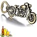 Produktbild Vintage Motorrad Flaschenöffner, GOOKUURL Motorrad Bier Flaschenöffner,Metall Motorrad Flaschenöffner für Bar Party, einzigartiges Motorrad-Biergeschenk, Geschenke für Männer (Farbe Bronze)