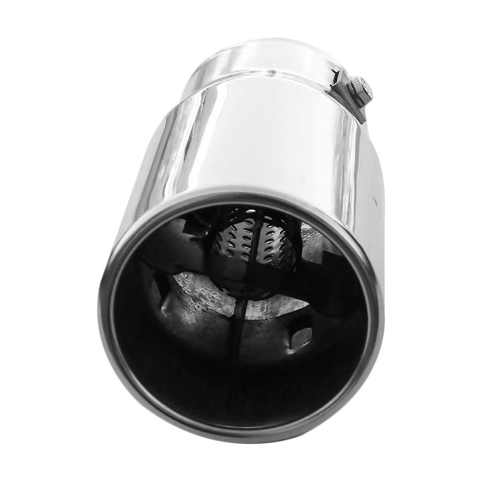 0131 Universel Embout D'echappement Acier Inoxydable jusqu'a 58mm Chrome