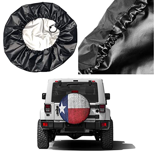 Image of Delerain Texas State Flag Spare Tire Covers for RV Trailer SUV Truck and Many Vehicle, Wheel Covers Sun Protector Waterproof (16 Inch for Diameter 29 inch-31 inch)